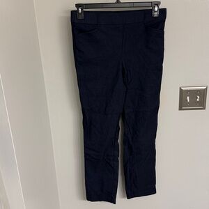 Rafaella Pull-On Navy Slim Stretch Pants.